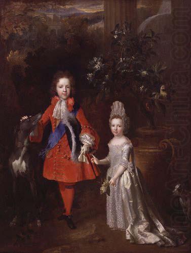 Nicolas de Largilliere Portrait of Prince James Francis Edward Stuart and Princess Louisa Maria Theresa Stuart china oil painting image